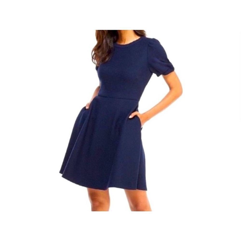 Gal Meets Glam Kristen Short Sleeve Navy Blue Dress sz 4